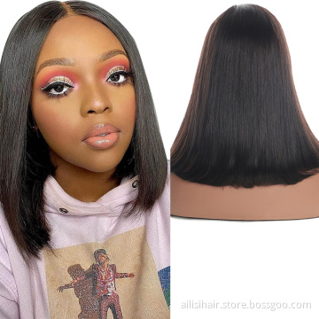 Factory Dropshipping High Quality Bob Wigs Human Hair Lace Front 100% Virgin Human Hair